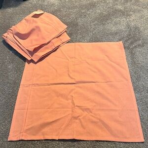 Sigrid Olsen Home Coral Pink Table 19”x19” Napkins (8 Napkins)